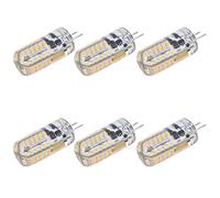 EBTOOLS 6pcs da 12 V Lampadine a LED, Base G4 3W, Luce Bianca Calda, Installazione Facile, per un Ambiente Paesaggistico e Casa (Bianco caldo)