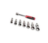 EBTOOLS 8pcs 180 ° Chiavi a Cricchetto Flessibile Set di Canotte per Manutenzione della Casa e Uso Automobilistico