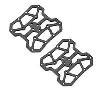 EBTOOLS Abbinamento Adattatori per Pedali in Lega di Alluminio Piattaforma SPD per Prestazioni di Pedalata Migliorate (BLACK)