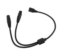 EBTOOLS Adattatore Cavo Femminile Dual XLR da Femmina RJ45 per l'illuminazione dello Stadio e l'uso dello Studio, 0,5 M, Eccellente qualità del Suono e Durata