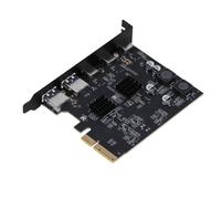 EBTOOLS Adattatore di Espansione USB 3.2 Gen 2 da 10 Gbps con Porte di Schede Madri PCIe di Tipo A e 3 di Tipo C per