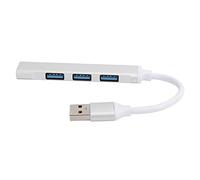 EBTOOLS Adattatore in Lega di Alluminio a 4 Porte USB 3.0 Hub con Trasferimento di Dati Ad Alta velocità, Design Portatile Ed Elegante per Ufficio e Viaggio
