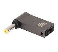 EBTOOLS Adattatore Maschile da Femmina di Tipo C DC con Design in Lega di Alluminio Chip di Ricarica Rapida per Alimentazione da 100w Taccuino (2,5 x 0,7 mm)