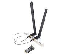 EBTOOLS Adattatore per Hackintosh, 2,4 GHz/5GHz, 300 Mbps/867 Mbps NGFF M.2 Tasto A/E Senza Driver Extra Necessari (Compresa l'antenna esterna)