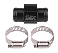 EBTOOLS Adattatore per Temperatura Acqua Nera, Adattatore per sensore Tubo Flessibile per Temperatura dell'Acqua per Moto Universale(22mm) Adatto per Giunto Adattatore per Temperatura