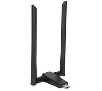 EBTOOLS Adattatore WiFi USB 3.0 Antenne Dual 5DBI Antenne Ad Alto Guadagno per Desktop e Laptop