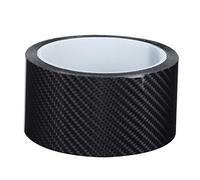 EBTOOLS Adhesivo Carbono Autentico - Carbono Adhesivo Fibra De Adhesiva Nastro Adesivo in Carbonio Adatto Percar Door Guards Black Carbon Fiber Protective Film Guard Anti Scratch Sticker