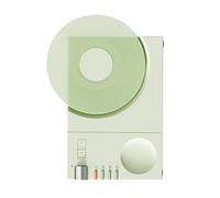 EBTOOLS Altoparlante Vintage con Orologio Digitale, Design retrò Ricaricabile USB per la Decorazione di Casa e Ufficio - Bianco (#3)