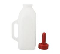 EBTOOLS Bottiglia da Alimentazione da Vitello 2L con Capezzolo in Silicone e Manico Omic - Pragie Infermieristiche a Prova di Cure per Pascoli Agricoli (Pentola di latte verticale)