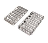 EBTOOLS Calco per Hot Dog in Acciaio Inossidabile Fai -da -te 6 Capy Sausage Maker per Cottura a Vapore e Cottura, Igienico e Versatile