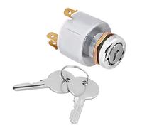 EBTOOLS Car Ignition Switch Replace Professional 12V Universal Aluminum Car Auto 3 Position ON OFF Start Ignition Switch Controls Car Engine Ignition Starter Switches W/ 2 Keys SPB501 Replacement for