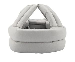 EBTOOLS Casco Protettivo per Anziani, Cappello Addensato Protezione per la Testa Regolabile Cappuccio Anticaduta Protezione per la Testa Traspirante Prevenzione della Caduta Sicura(Grigio)