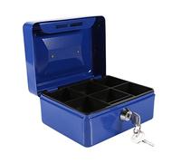 EBTOOLS Casella di Sicurezza con Blocco del Ferro Portatile da 1 Pc con a Doppia Chiave, 6 Scomparti per e Gioielli (#3)