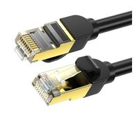 EBTOOLS CAT 8 Cavo Ethernet Doppio Schermato 40 Gbps Ad Alta velocità 2000 MHz 26AWG Connettore RJ45 per Router per Laptop 10m / 32,8 Piedi (#3)