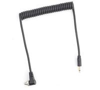 EBTOOLS Cavo di sincronizzazione Flash della Fotocamera, 2,5 mm a Maschio Flash Cavo di sincronizzazione PC con Cavo a Spirale esteso con Blocco a Vite