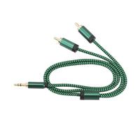 EBTOOLS Cavo Splitter da 3,5 Mm Y.64 Piedi Adattatore Stereo HIFI per Smartphone, Altoparlanti e Tablet - PREMIUM GOLD e Design