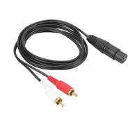 EBTOOLS Cavo XLR 4,9ft 22awg Ofc Female Y Splitter per Microfono Mixer Amplificatore - qualità del Suono Professionale con e Interferenza - Design
