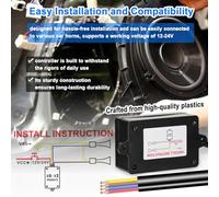 EBTOOLS Controller del Corno per Auto Premium con 8 Effetti Sonori Personalizzati Remoto Compatibilità 12-24V per Le Barche per Camion di Auto Design Facile Installazione (8 Suoni)