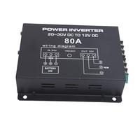 EBTOOLS Convertitore DC 24v a 12 V - Alimentazione Ad Alta Efficienza con e Raffreddamento Alla Ventola per Autobus per Camion per Auto (80A)