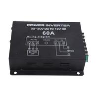 EBTOOLS Convertitore DC 24v a 12 V - Alimentazione Ad Alta Efficienza con e Raffreddamento Alla Ventola per Autobus per Camion per Auto (60A)