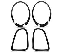 EBTOOLS Coprifari per Autoveicoli 4 Pezzi Nero Lucido Faro Posteriore Surround Cover Trim di Ricambio per Mini R56 R57 R58 R59 Cooper S JCW 2007-2015 Coprifari Automobilistici