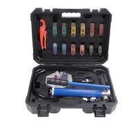 EBTOOLS Crimper Idraulico con 7 Stampi - Strumento Manuale per la Riparazione e la Manutenzione del Condizionatore, Design in Lega di Alluminio