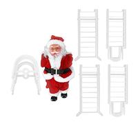 EBTOOLS Decorazione della Scala della Clima di Natale Elettrica - Ornamento a Pend Musicale per Allegria per Le Vacanze in Camera da Letto e