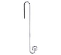 EBTOOLS Diffusore di CO2, 24,9 cm, in acciaio inox, diffusore di CO2, diffusore di anidride carbonica, con tubo di collegamento a forma di U, per acquario, piante, erba acquatica