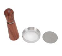 EBTOOLS Distributore di caffè di Tipo Ago con Agitatore in Acciaio Inossidabile, Imbuto Magnetico e Schermo del Disco - per i Baristi della Casa 58mm/2.28in (58MM)