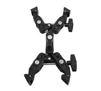 EBTOOLS Doppio Supporto per Fotocamera Super Morsetto - Lega di Alluminio Leggera con Interfacce /4 e 3/8 Pollici per Monitor, Telecamere, Luci a LED