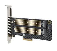 EBTOOLS Dual Bay NVME e NGFF PCI -E su M.2 Adattatore per Trasferimento di Dati SSD - Compatibile con, OS X e Sistemi