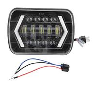 EBTOOLS Faro Lavoro Led Lampada 30000 Lm Luminus Smart Led Frontale Quadrata con Guscio in Alluminio per Faro per Auto a Led 300 W 7 Pollici adatta per