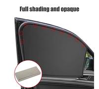 EBTOOLS Finestra Laterale delle Auto Sfumature del Sole con 10 Magneti Forti - per l'allattamento Al Seno, il Cambiamento dei Vestiti e le attività di Campeggio (BLACK #18)