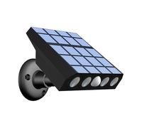 EBTOOLS Fish Security Camera Luci a LED a Energia Solare con Sensore di Movimento PIR per il Percorso del Giardino - Illuminazione da Esterno Bianco Caldo (WHITE)