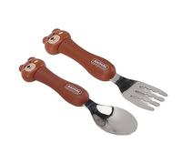 EBTOOLS FORCHIO FORCHIO DI ACCIAIO IN ACCIAIO AUSCIO CARTIONE SETTO CON CHE COLLETTO - DESIGN CINETTO ANIMA PER BAMBINI, UTENSILI PORTATIVA PER CASA PER ESILE (Orso)