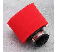 EBTOOLS Fumo Angolato 38 Mm 45 ° per Bici 125 90 110, CRF50, XR50 - Design Lavabile e Flessibile in Rosso