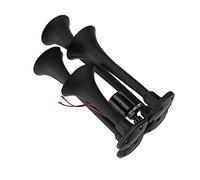 EBTOOLS Horn per Auto 135 DB con Trombe - Altoparlante in Metallo per Camion, Motociclette e Barche - Easy Installation 12V
