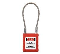 EBTOOLS Ingegneria Padlock - Blocco della Corda di Alta qualità con Tag Personalizzabile, Costruzione Nylon PA per Soluzioni di Blocco/tagout