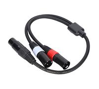 EBTOOLS Jorindo a 5 Pin Xlr Femmina a Doppio Cavo Adattatore Splitter Maschio a 3 Pin Xlr-0,5 M per lo Studio e le Prestazioni Dal Vivo
