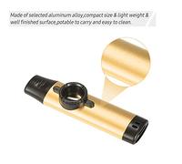 EBTOOLS Kazoo in Lega di Alluminio Leggero per Principianti - Easy Play Musical Strument in Blu, per Regali e attività di Svago (GOLD)