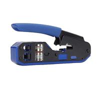 EBTOOLS Kit di Strumento di Crimpatura RJ45 - Connettori a Filo Ethernet Multifunzionale per Connettori CAT5E, CAT6 e CAT6A con Impugnatura