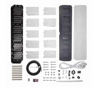 EBTOOLS Kit di Sveglia Digitale a 6 Cifre | Display di Spettro Musicali Touch-control Multifunzione | Time, Temp, Data, Allarme, Countdown Funzionalità (in blocco)