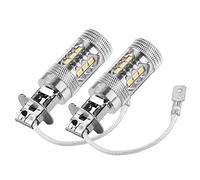 EBTOOLS Lampadina Fendinebbia A Led 12V-24V - Bombilla H3 Led Canbus Lampadina Fendinebbia H3 Auto Fendinebbia H3 2 Pc H1 H3 H3 12V - 24V 10W Auto Ad Alta Potenza Lad Led Led Laggi Di