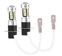 EBTOOLS Lampadina Fendinebbia H3 1 paio di lampadine HRL 4014 LED bianco per auto Fendinebbia DRL Fendinebbia H3 6500K Lampadina Super Luminosa 12V 25W adatto per lampadine h3 l