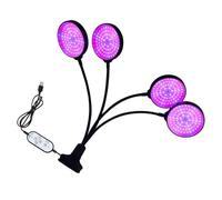 EBTOOLS LED LED a Spettro Completo Simile a Sun Grow Light with Timer & Cocaueck per la Crescita delle Piante per Interni - 5 Livelli di luminosità, Installazione Facile, Clamp/Holder (Tipo 4)