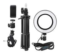 EBTOOLS LED Ring Light per la fotografia, 6 pollici USB LED Video Light Dimmable Ring Lampada per la fotografia Selfie Live Studio