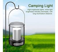 EBTOOLS Luce da Campeggio Portatile con Ricarica di Tipo C, Tre modalità di Luce e Design IPX4 per Avventure all'aperto (Batterie da 2 pezzi)