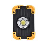 EBTOOLS Luce di Alluvione di Emergenza a LED COB - Luce di Lavoro Ricaricabile Portatile, USB, Ideale per il Campeggio e le attività all'aperto
