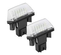 EBTOOLS luci targa c3 picasso 2017 adatto per License Plate Light Replace Professional 18 LED Left&Right Car License Plate Lamp Replacement for C3 2002-2009 Automotive License Plate Light Assemblies