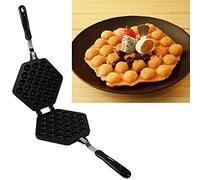 EBTOOLS Macchine per Waffle,Macchina per Waffle, Waffle Maker Stampo in Alluminio Pressofuso con Rivestimento Interno Antiaderente,Manico